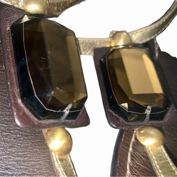 TORY BURCH JEWEL STONE SANDALS - Picture 6 of 7